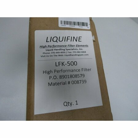 Liquifine LIQUIFINE LFK-500 HIGH PERFORMANCE FILTER HYDRAULIC FILTER ELEMENT LFK-500
